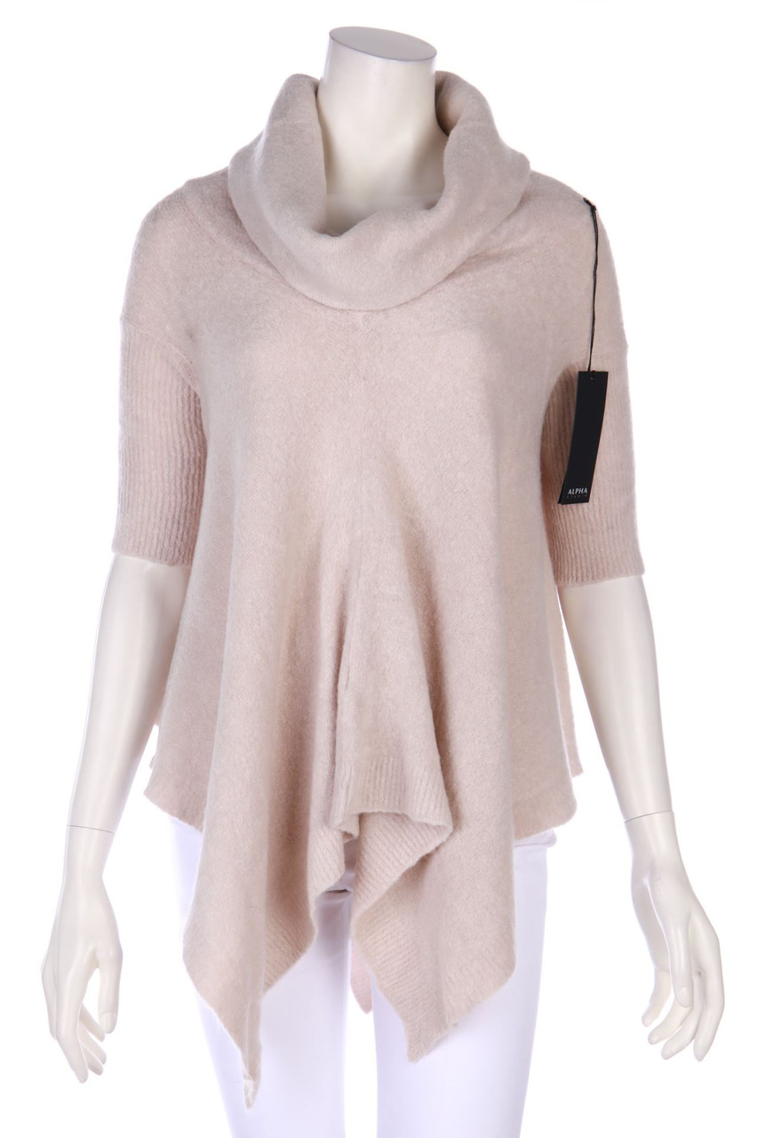 ALPHA STUDIO - 3/4-Sleeve Pullover, Wool-Blend with Mohair - D 34