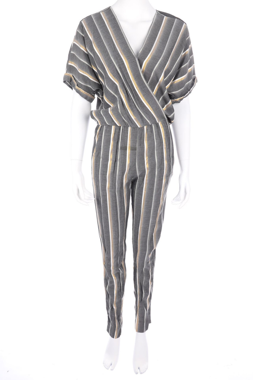 maje - Jumpsuit with Wrap-Effect with Embroideries - D 38