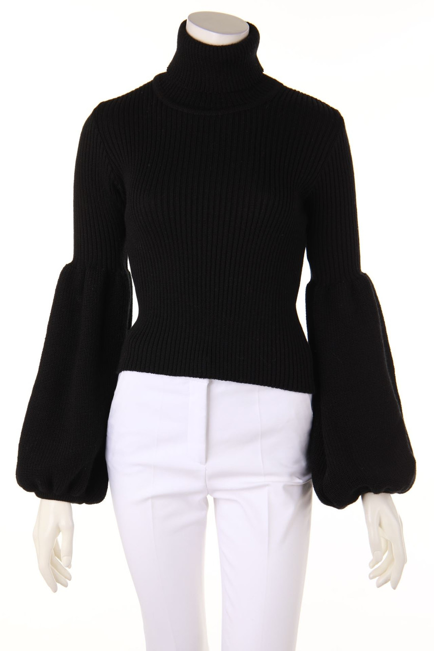 KSENIA SCHNAIDER - Strick-Pullover aus Woll-Mix mit Rollkragen - S