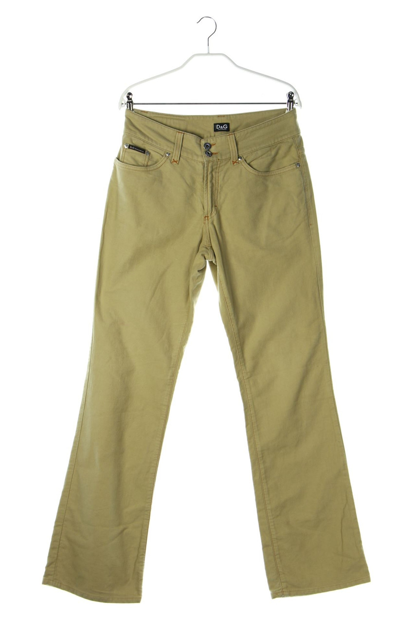 D&G DOLCE & GABBANA - Baumwoll-Bootcut-Jeans mit Logo-Patch - D 42