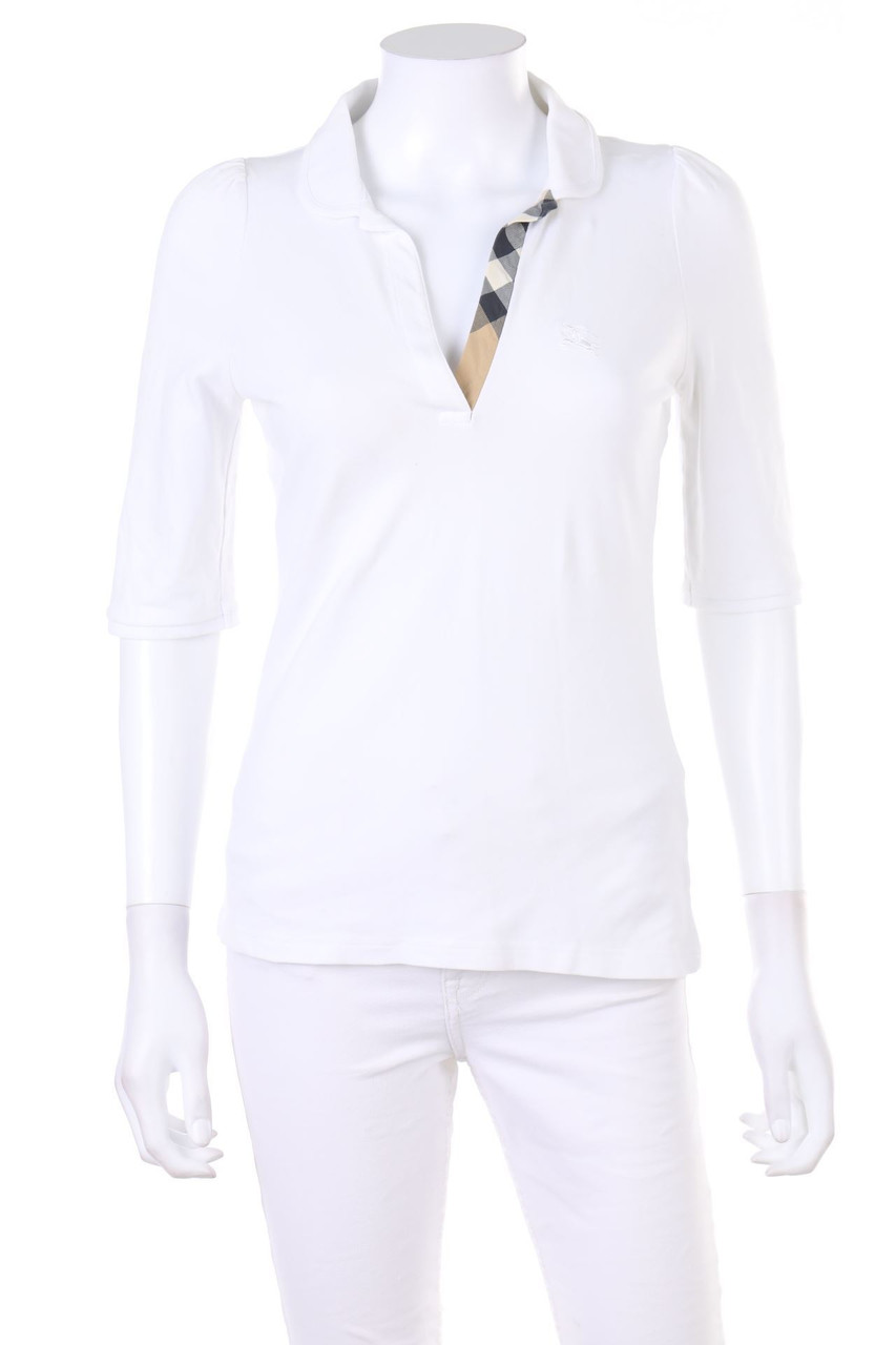 BURBERRY BRIT - polo shirt with Logo-Stitching - M