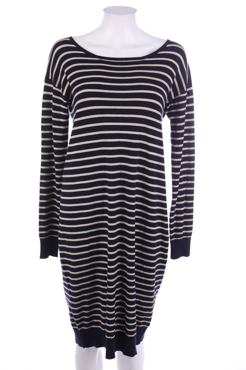 Max Mara WEEKEND - Stripe Knit-Knit Dress, Wool-Blend with Silk - M