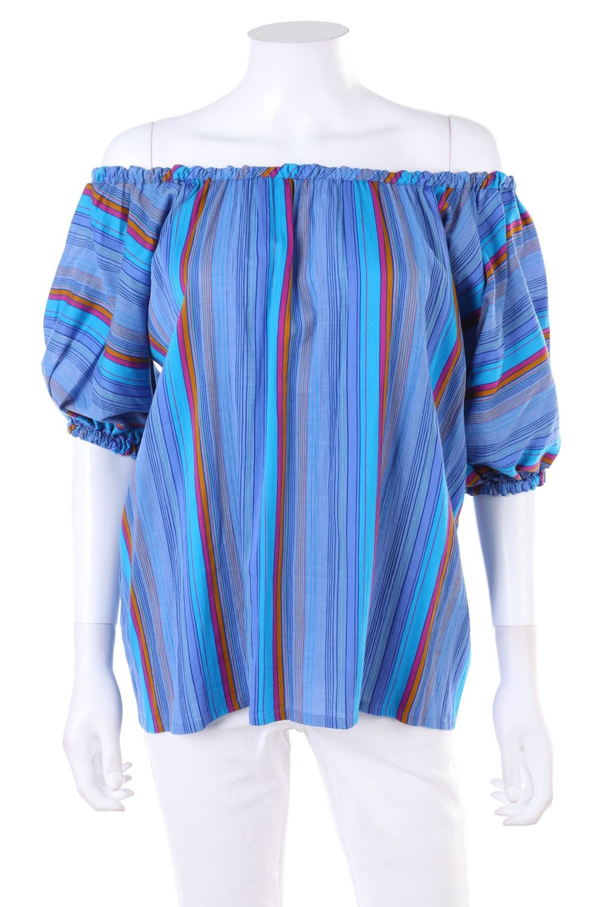 BOGNER - Off-the-shoulder blouse with Stripes - D 38