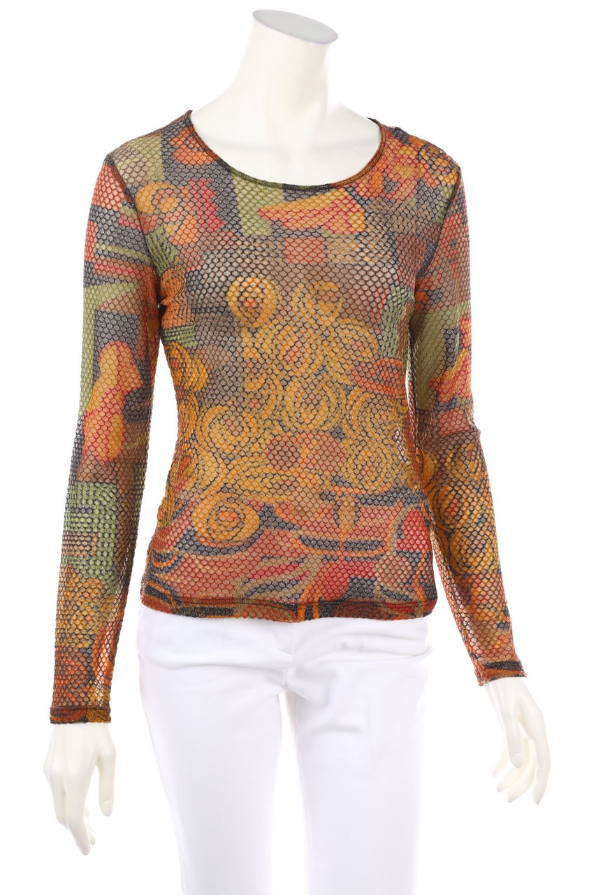 BAZAR de CHRISTIAN LACROIX - Longsleeve-Shirt with Metallic Effect - M