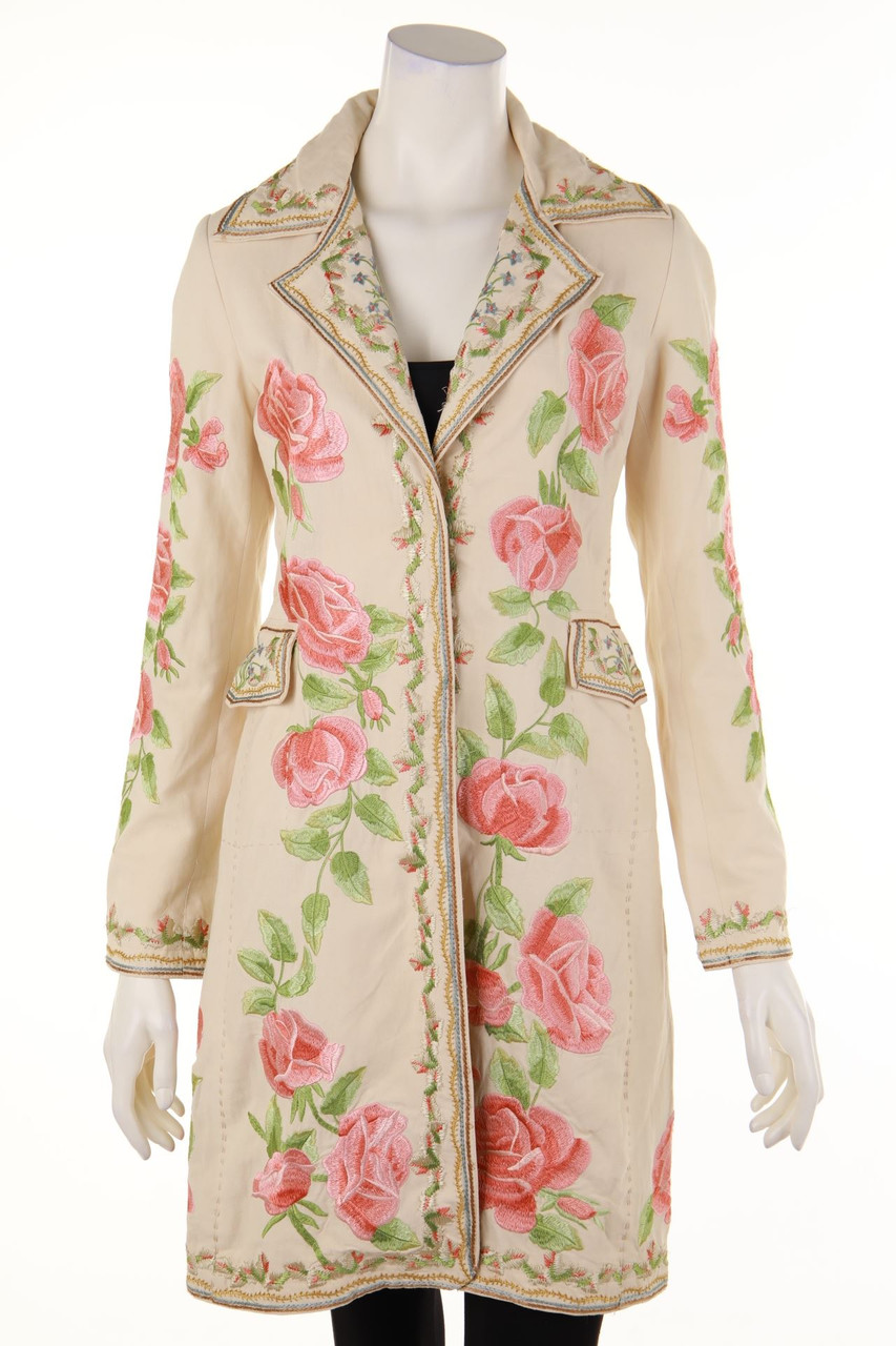 BIYA - Coat, Silk-blend with Embroideries - XS