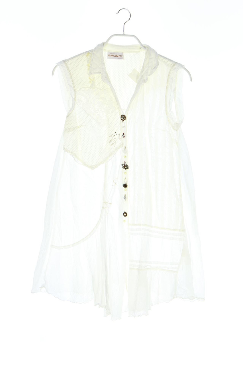 ELISA CAVALETTI - Sleeveless Shirt Blouse with Applications - S