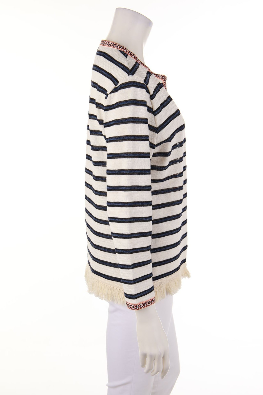 rich \u0026 royal - stripe cardigan with 