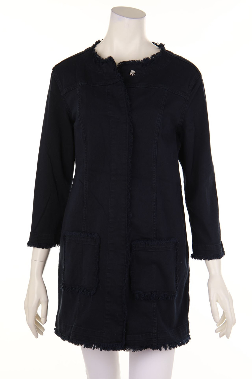 LIU JO JEANS - Denim Coat with Fringes - D 40-42