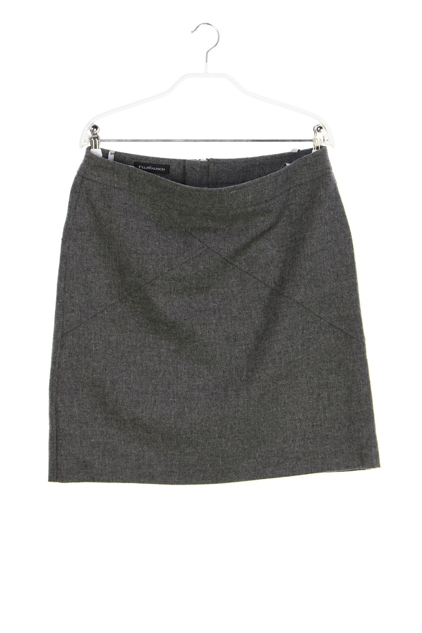 FELDPAUSCH - Skirt, Wool-Blend with Slit - D 40