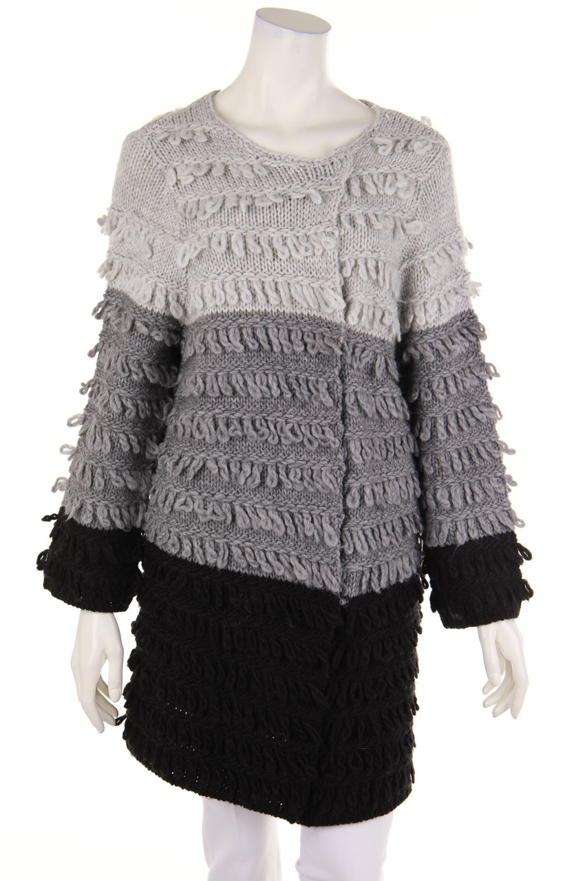 SILVIAN HEACH - Cardigan, Wool-Blend with Fringes - M