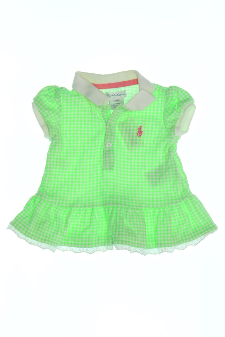 RALPH LAUREN - Checked polo shirt with Volants - 74