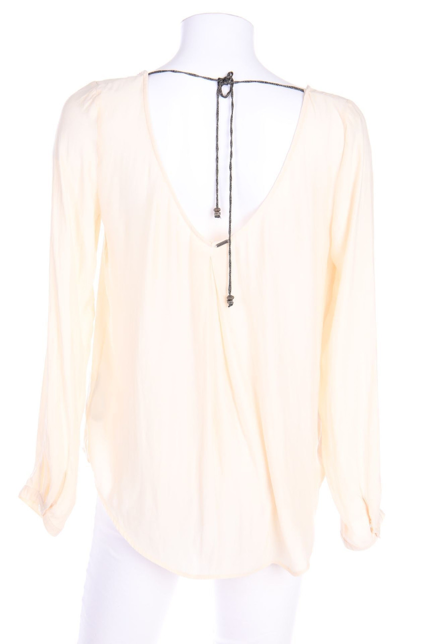 IKKS - Satin-Bluse mit tiefem Ausschnitt - D 38