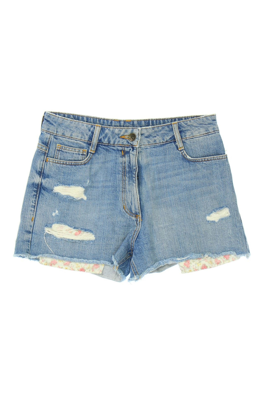 sandro - destroyed jeans shorts - D 36