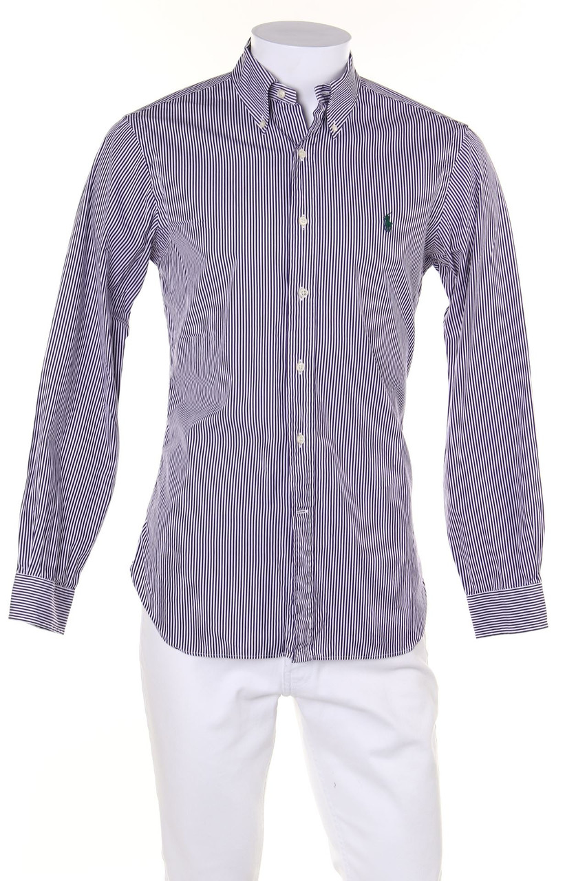 POLO RALPH LAUREN - gestreiftes Button-down-Hemd mit Logo-Stickerei - 38