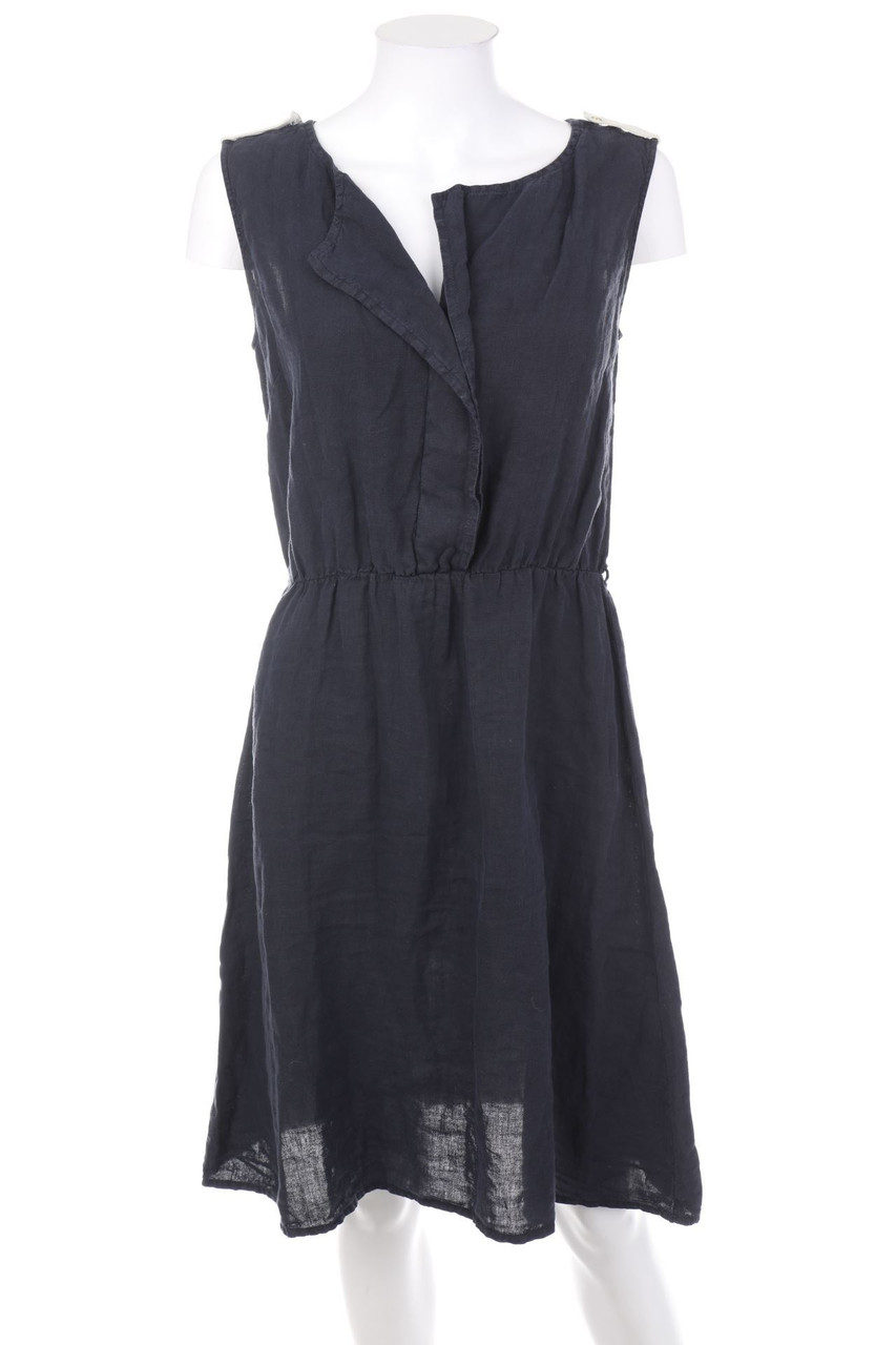 AJ ARMANI JEANS - Leinenkleid mit Schulter-Riegeln - D 36