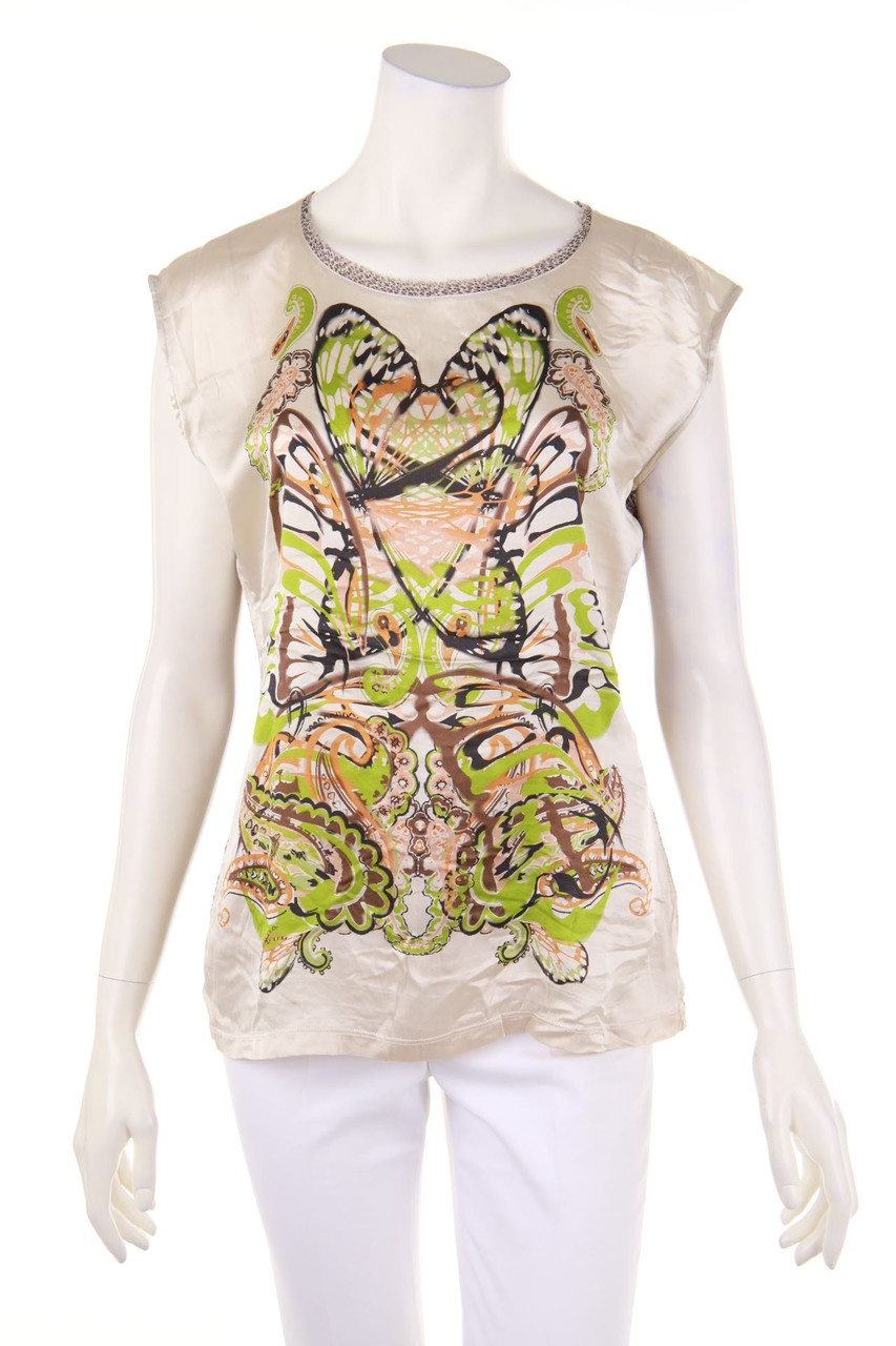 MARC CAIN - Top in A-Linie mit Print - M