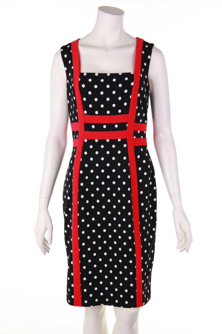 Joseph Ribkoff - dress with Dots, 50s-style - D 34