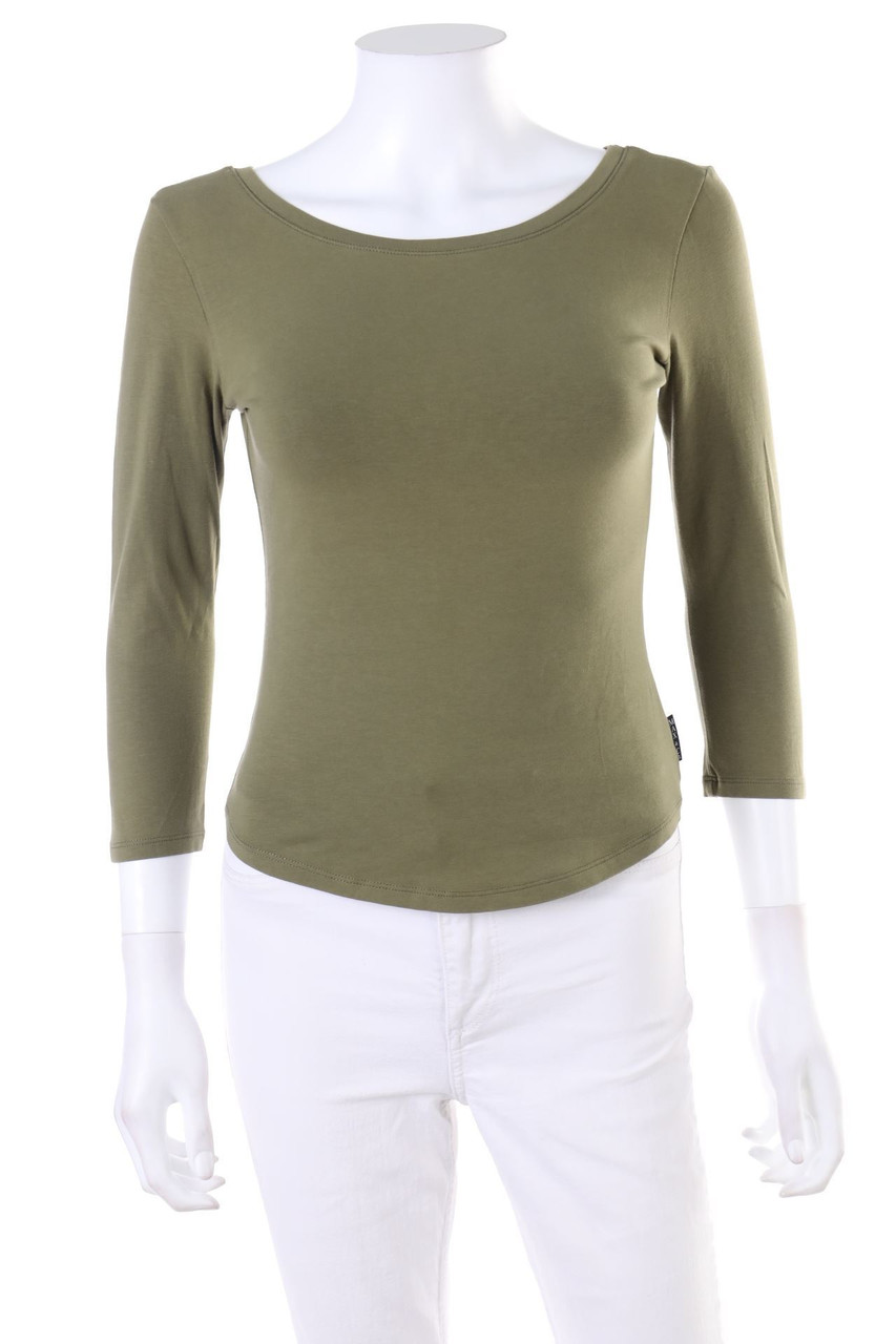 MAX&Co. tricot - Longsleeve-Shirt mit Logo-Applikation - M