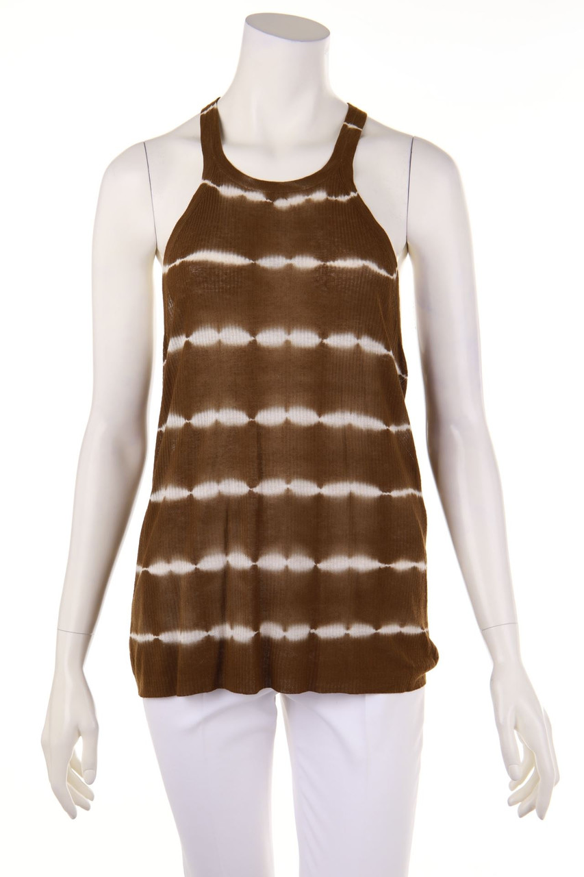 MICHAEL KORS - Batik-Racerback-Top aus Leinen-Mix - L