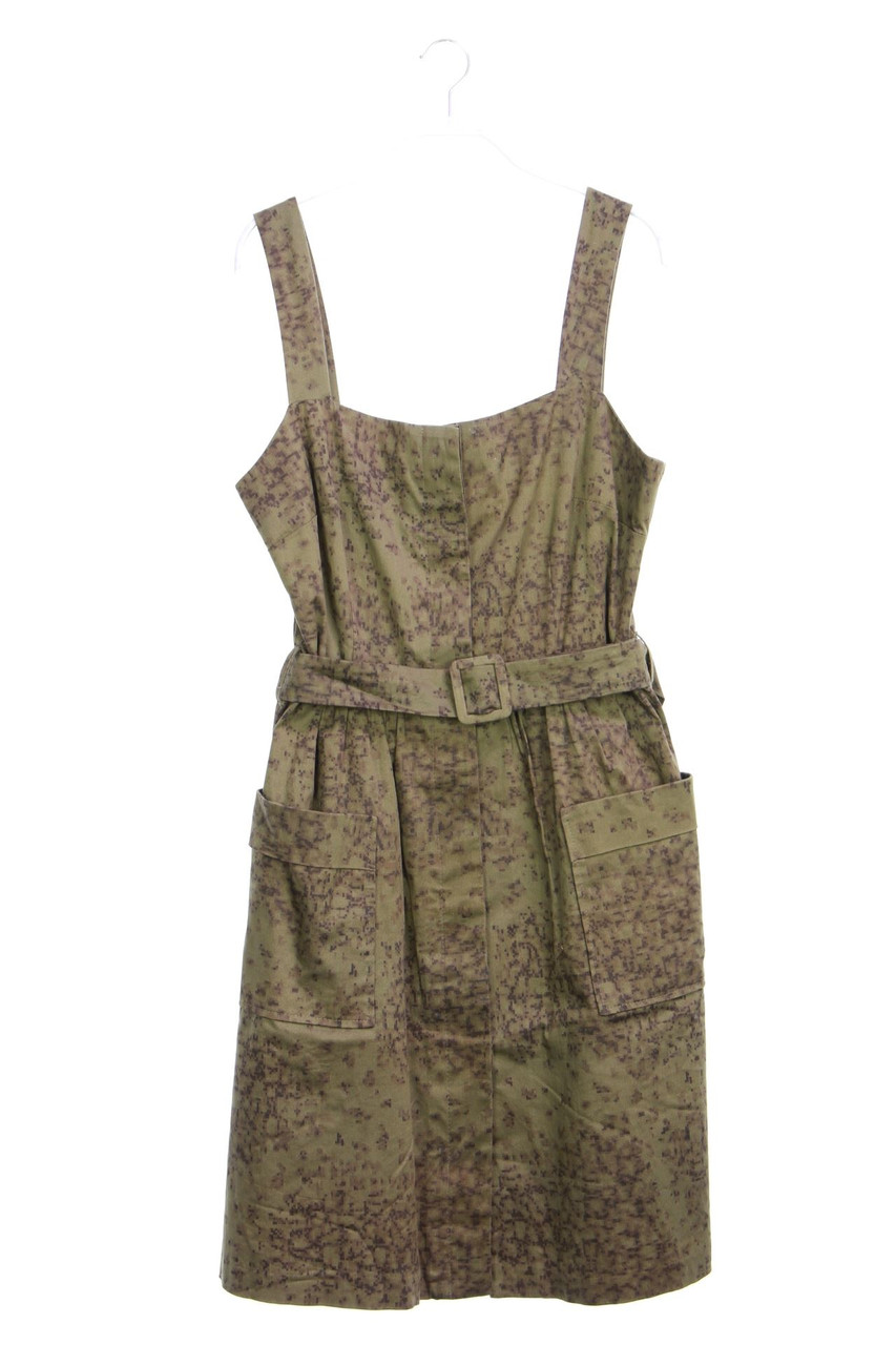 CAROLL - Patterned dress, Cotton-blend with Belt - D 42