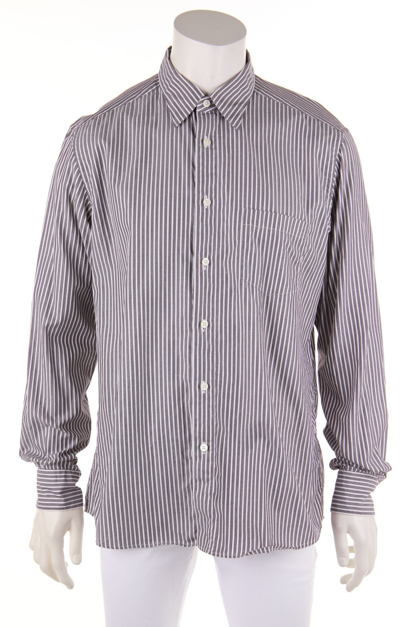 Ermenegildo Zegna - gestreiftes Hemd mit aufgesetzten Taschen - XL