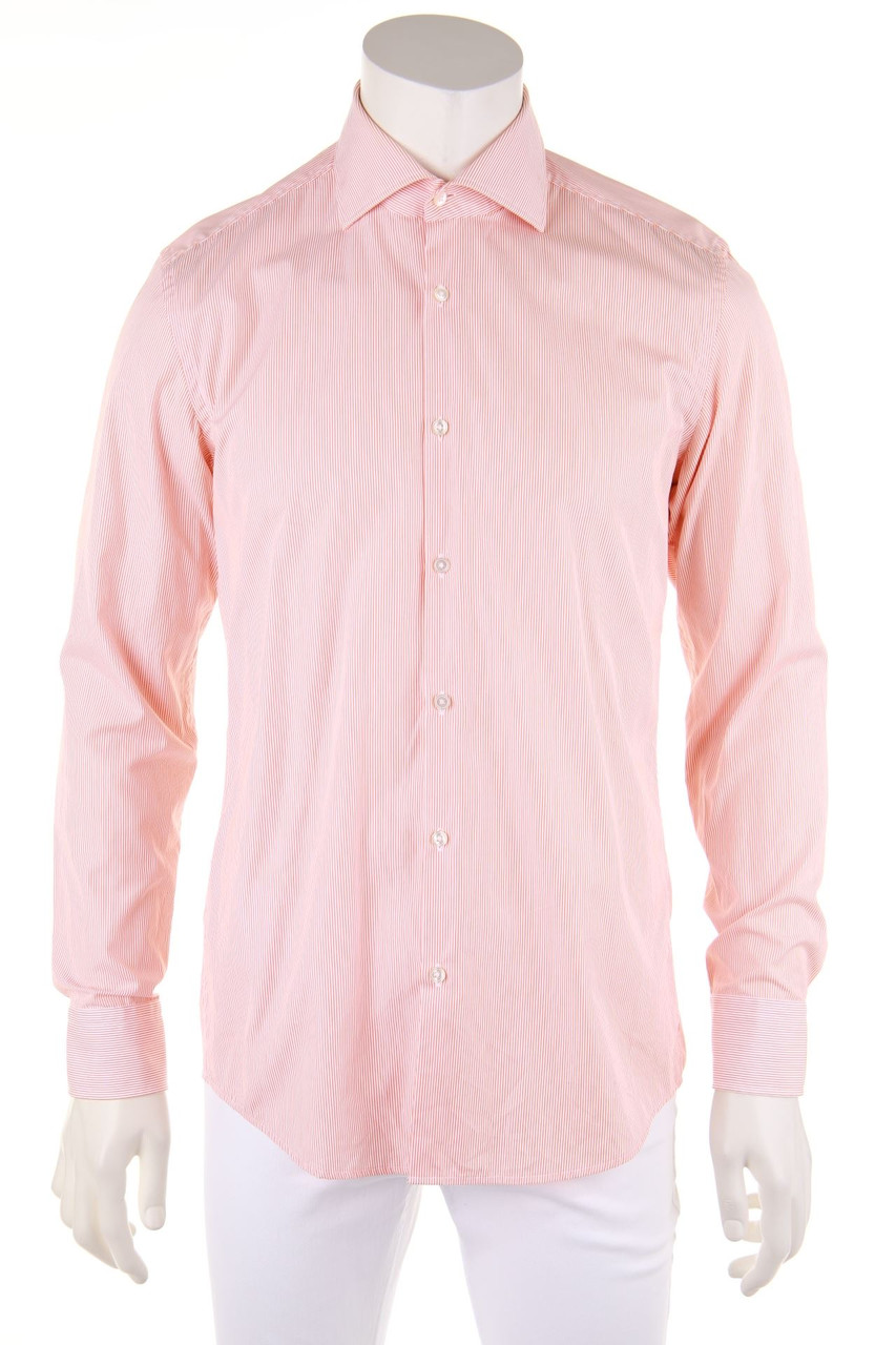 BOSS HUGO BOSS - gestreiftes Hemd aus Baumwolle - 40