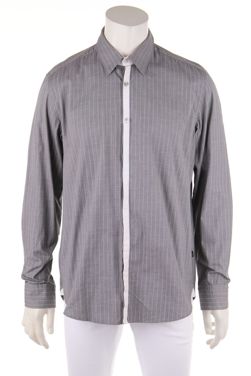 BOSS HUGO BOSS - gestreiftes Hemd aus Baumwolle - L