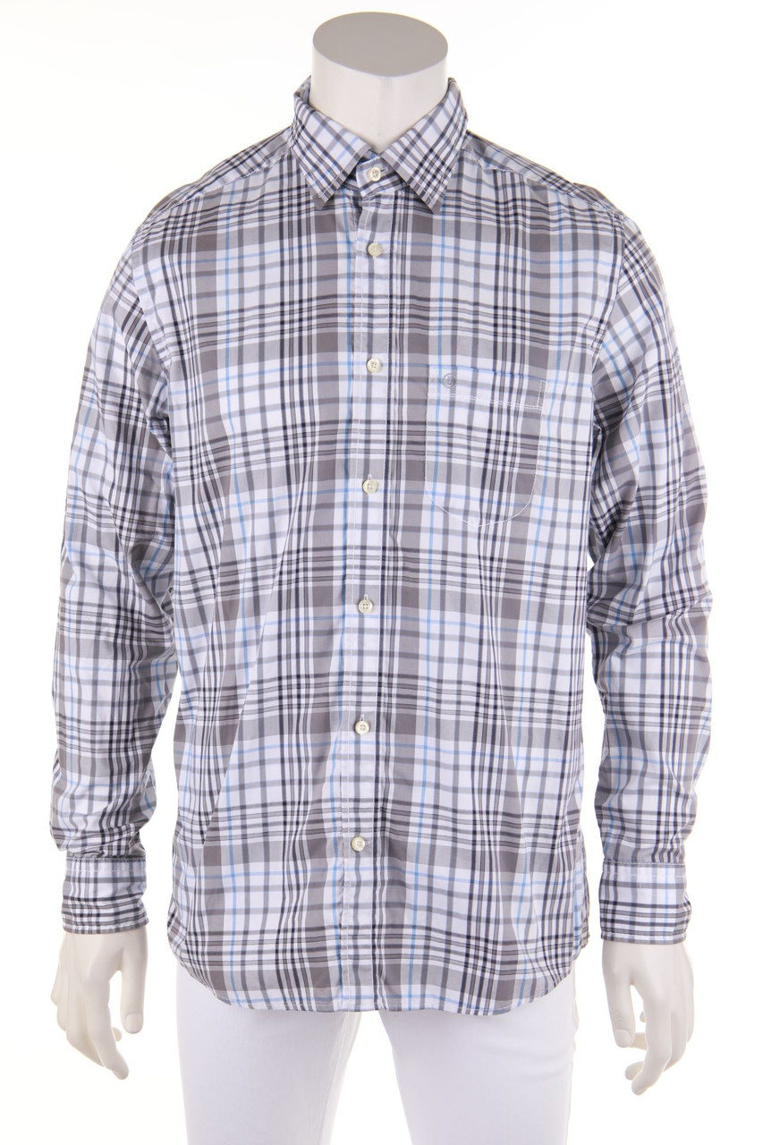 BOGNER - kariertes Hemd mit Logo-Stickerei - 41