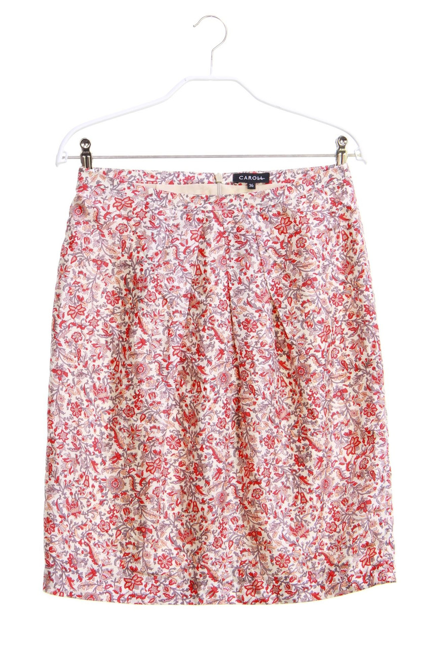 CAROLL - Skirt, Satin with Print - D 34