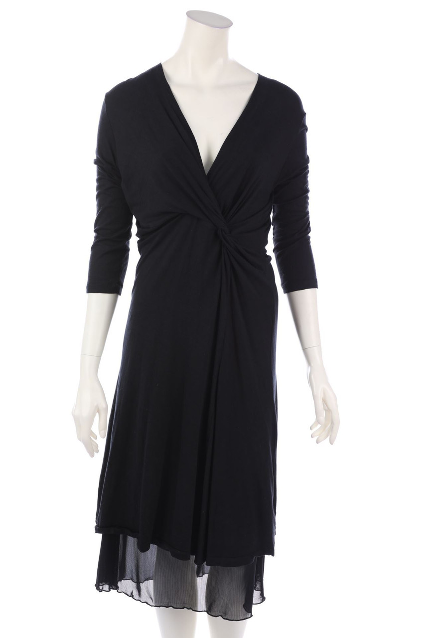 Max Mara - dress, Silk-blend with Draping - D 38