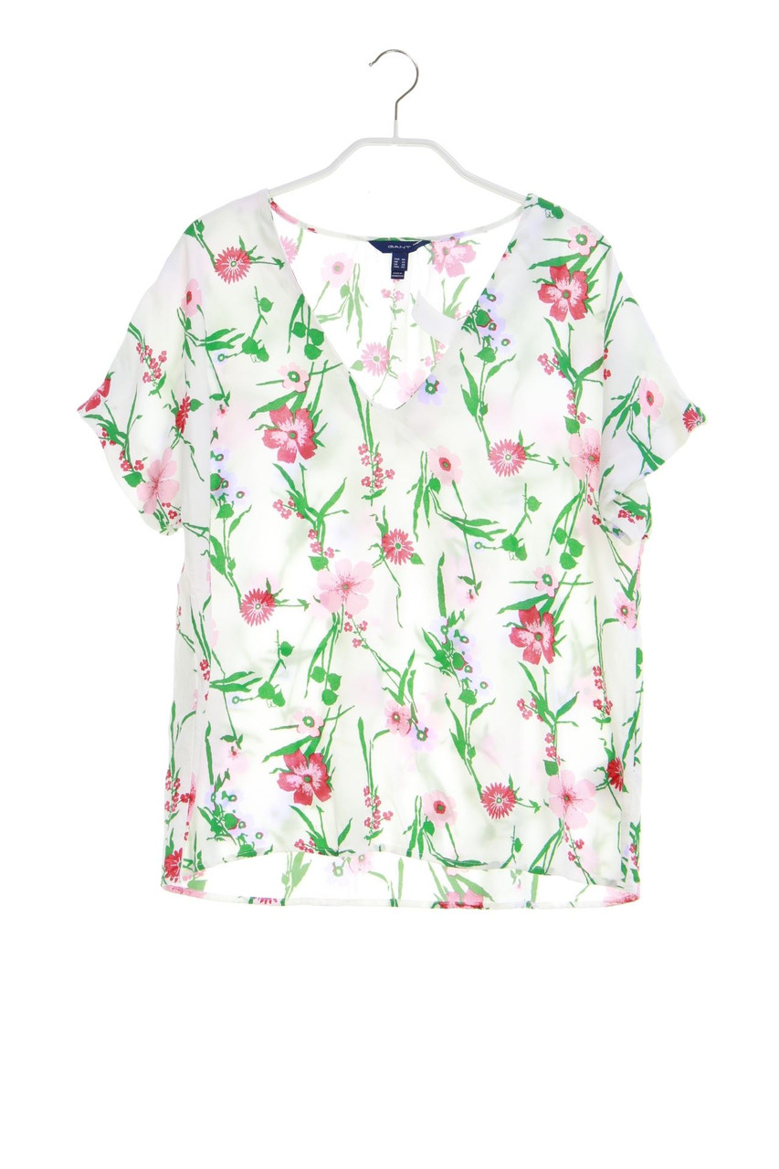 GANT - Kurzarm-Bluse mit Blumen-Print - D 40
