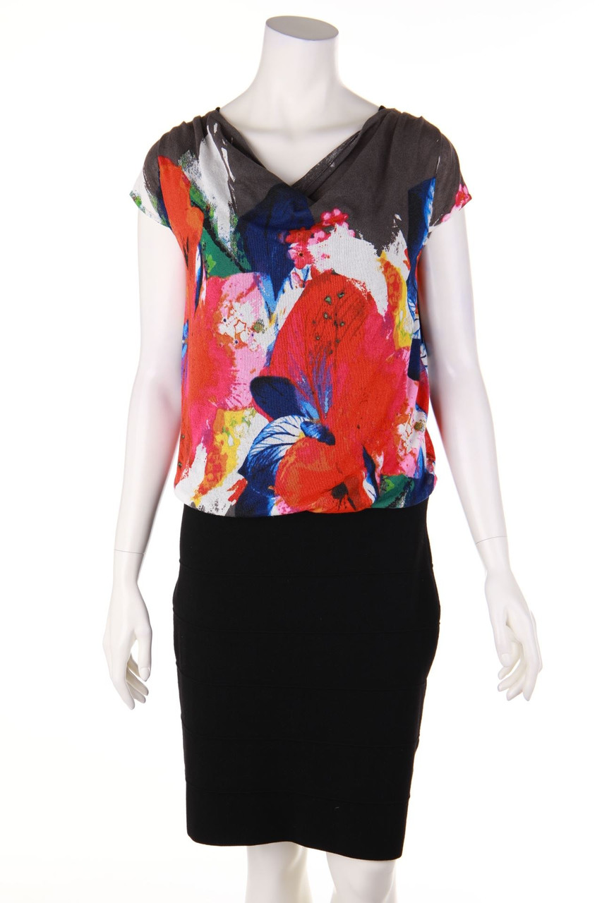 LUISA CERANO - dress with floral print - D 40