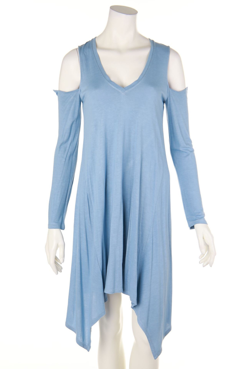 BCBG MAXAZRIA - Cold-Shoulder-dress, Viscose - D 40