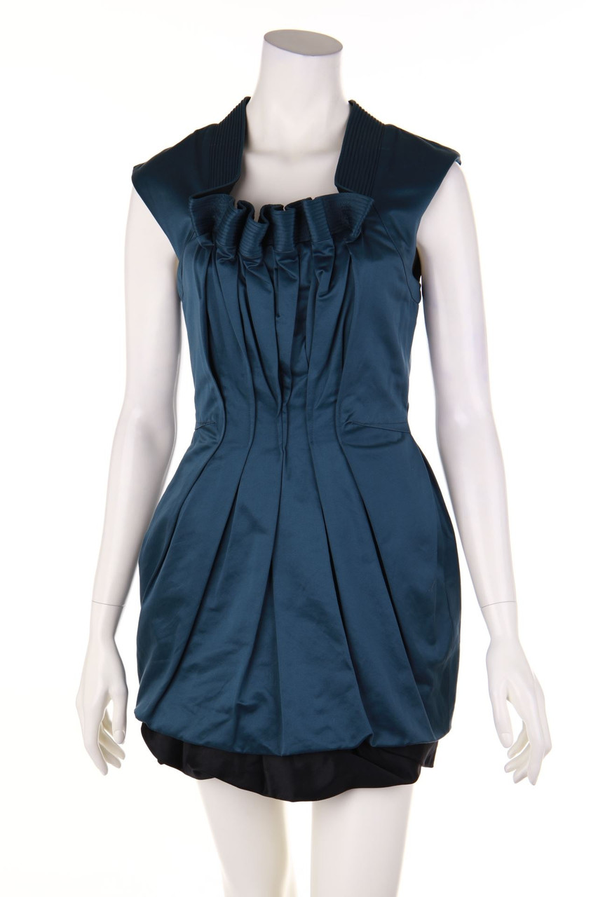 BCBG MAXAZRIA RUNWAY - Dress, Pleated with Silk - D 36