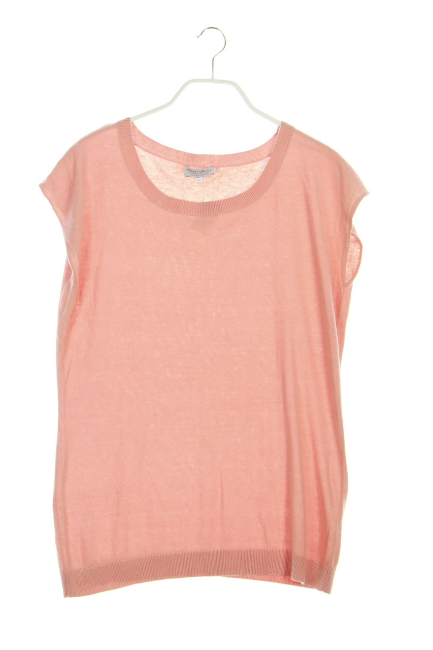 Peter Hahn - Strick-Kurzarm-Shirt aus Seiden-Mischung mit Kaschmir - D 38