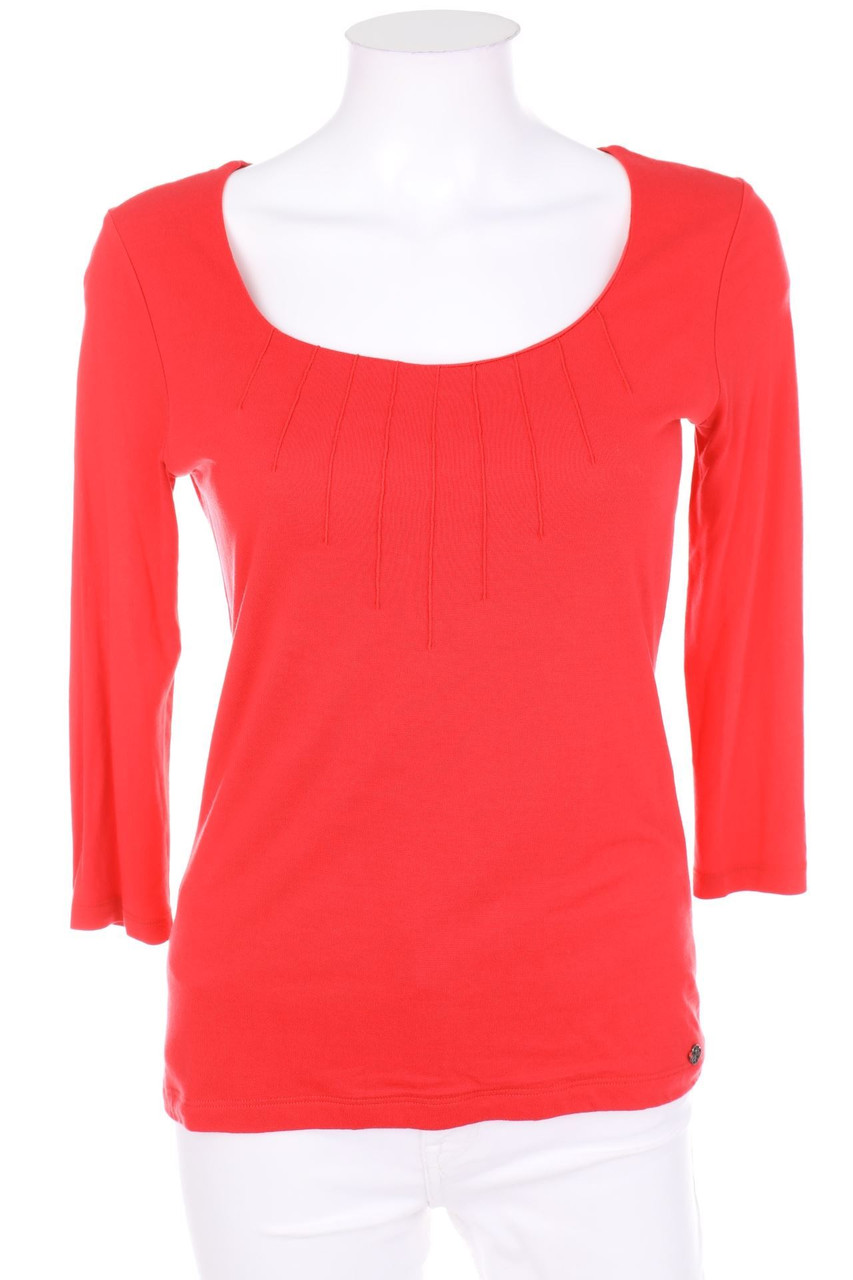 comma - 3/4-Arm-Shirt aus Baumwoll-Mix mit Stretch - D 34