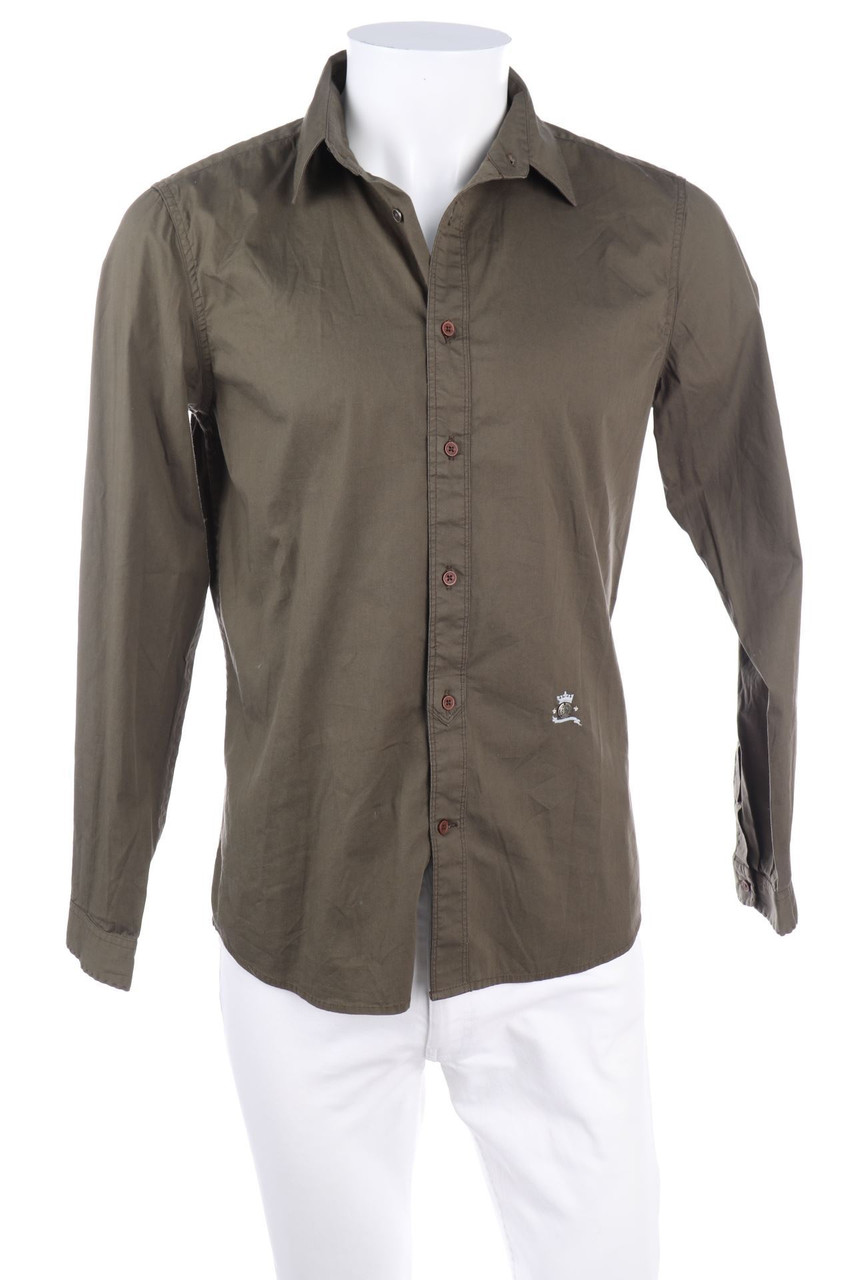 DIESEL - Hemd aus Baumwoll-Mix mit Logo-Applikation - S