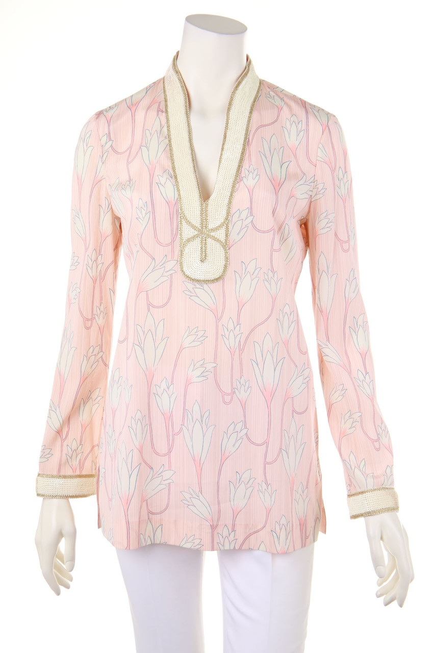 TORY BURCH - Blouse, Silk-blend with Sequins - D 42