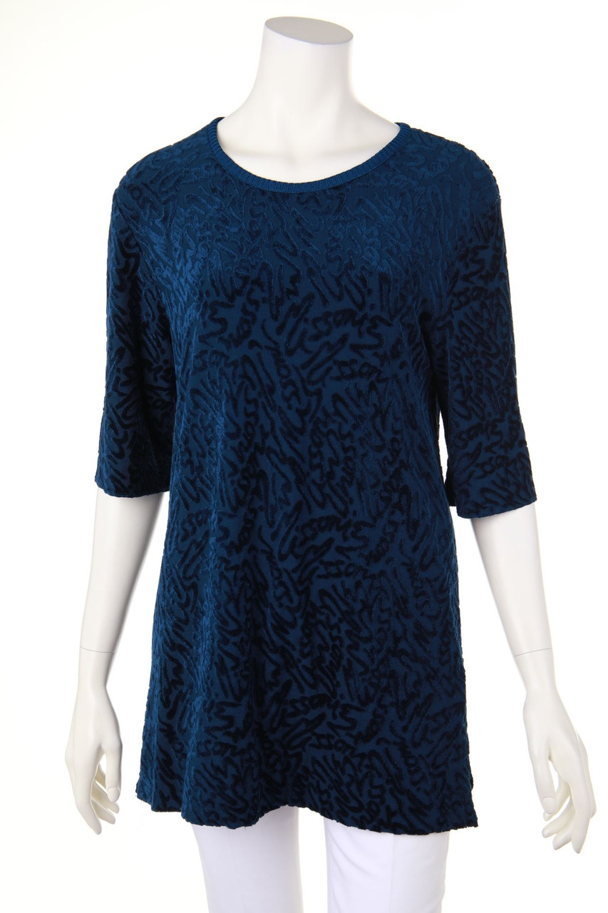 MISSONI - Shirt aus Viskose-Mix mit Samt - D 38