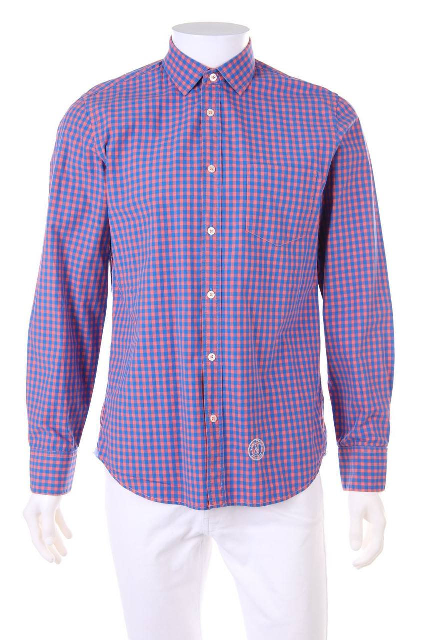 Marc O´Polo - kariertes Hemd mit Logo-Stickerei - M