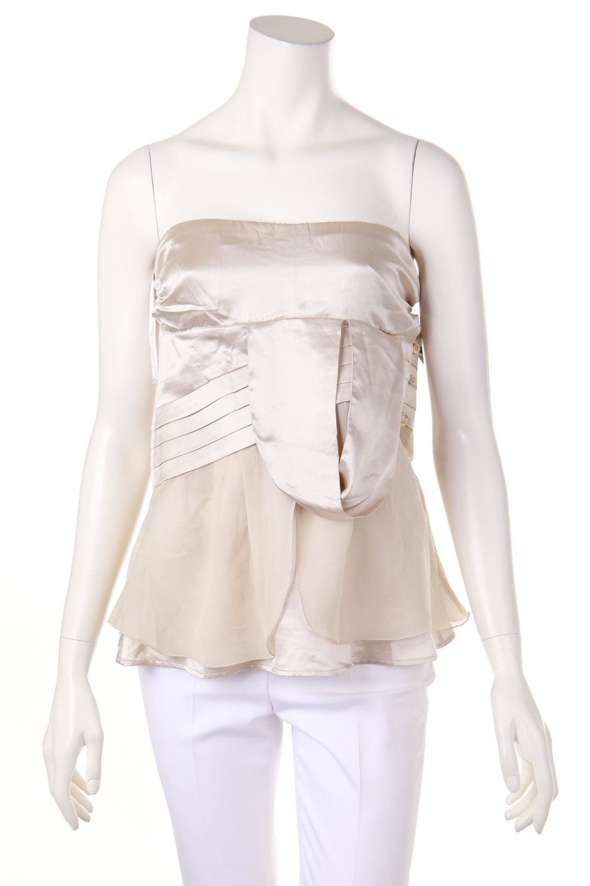 PATRIZIA PEPE - Top aus Seide mit Applikationen - D 38