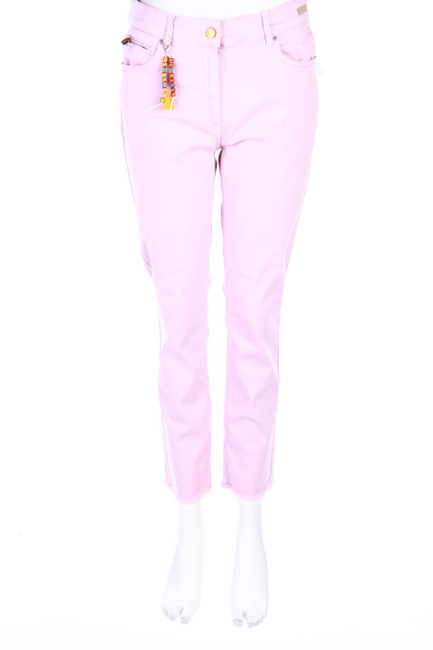 pamela henson - Hose aus Baumwoll-Mix mit Applikationen - D 42