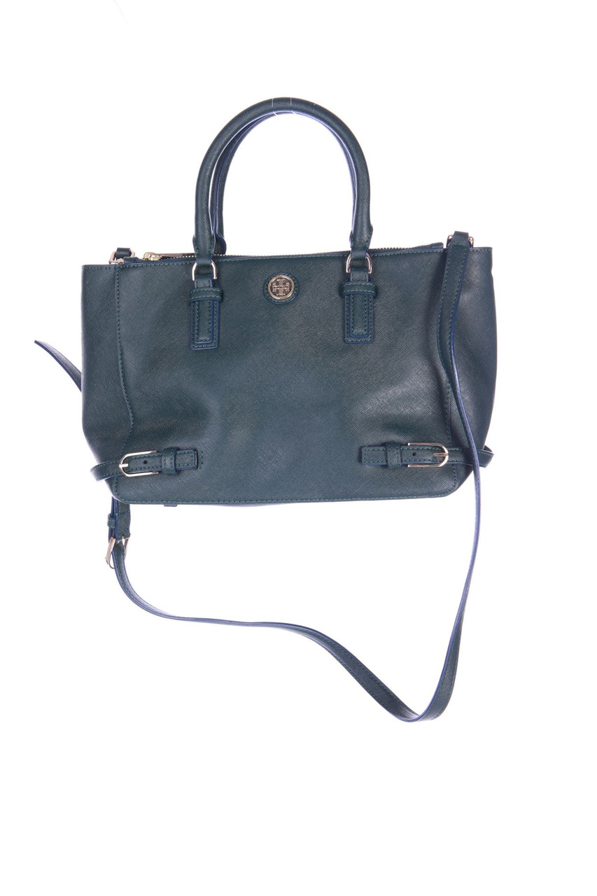 TORY BURCH - Real Leather crossbody bag with Logo Plaque - ONE SIZE