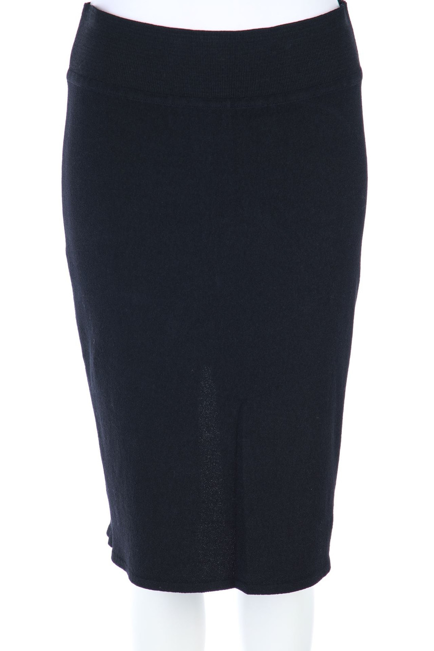 MARC CAIN - Bleistift-Rock aus Viskose-Mix mit Schlitz - D 36