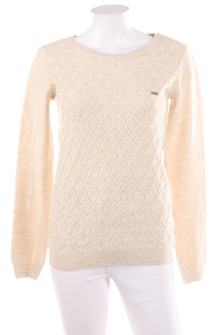 U.S. POLO ASSN. - Strick-Pullover mit Lochstrick-Details - M