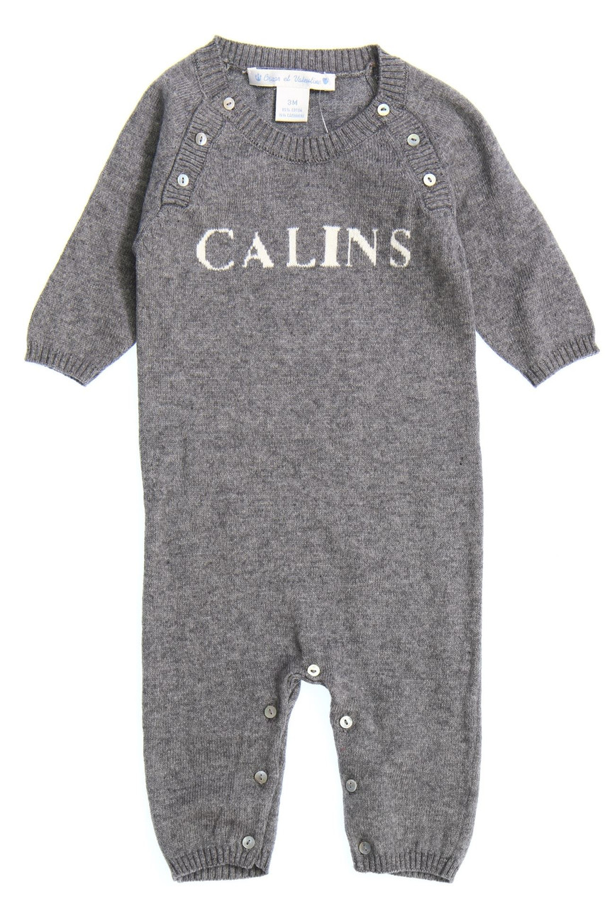 Oscar et Valentine - Strampelanzug aus Baumwoll-Mix mit Kaschmir - 62