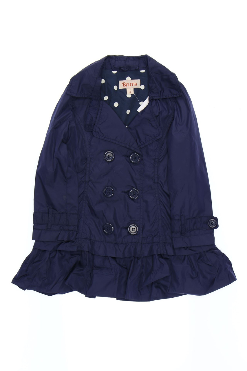 Brums - Double-Breasted coat, Layer Look with Ruffles - 104