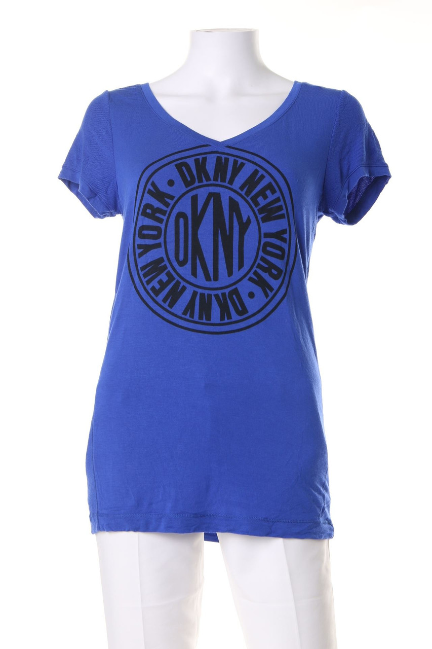 DKNY - Kurzarm-Shirt mit Logo-Print - M