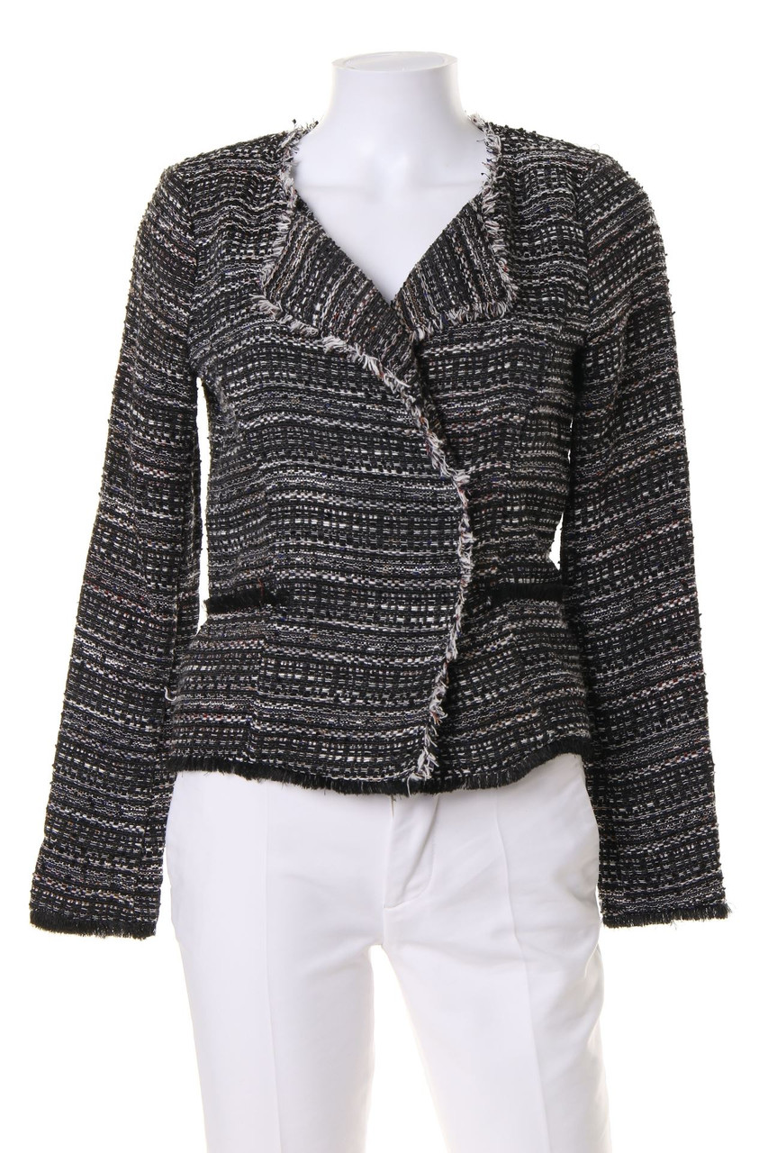 SECOND FEMALE - Bouclé-Blazer mit Fransen - S