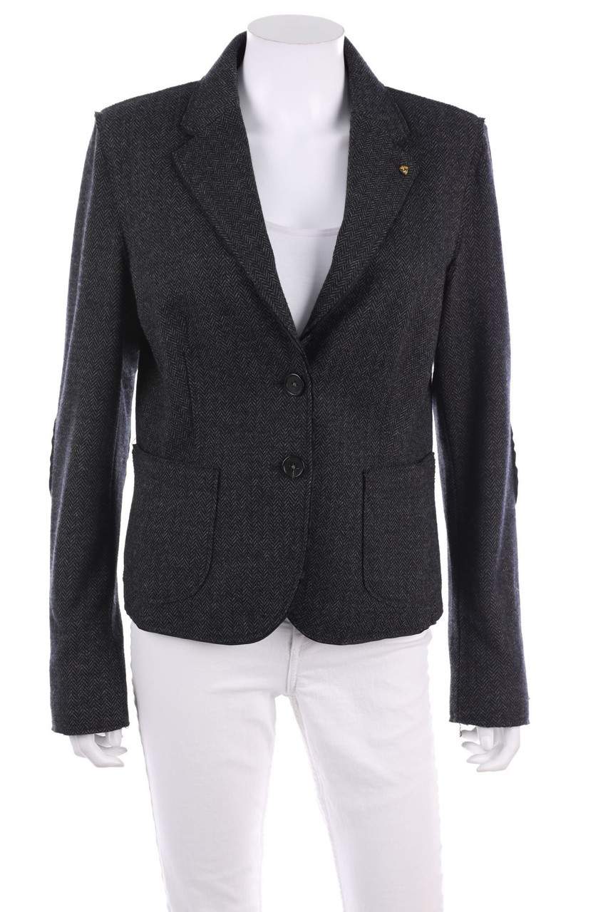 BLONDE NO.8 - Blazer aus Woll-Mix mit aufgesetzten Taschen - D 40